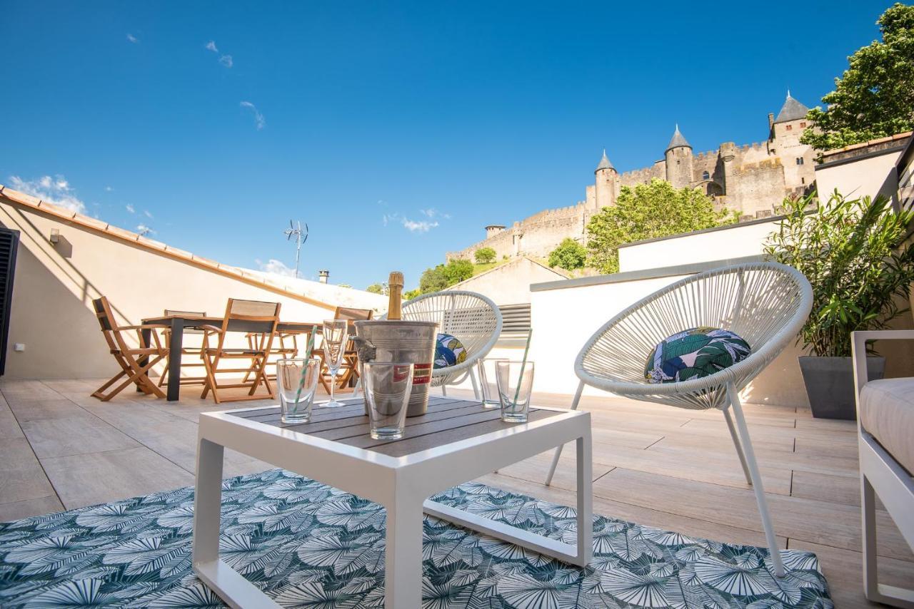La Terrasse De La Tour Pinte. Apartment Carcassonne Ngoại thất bức ảnh